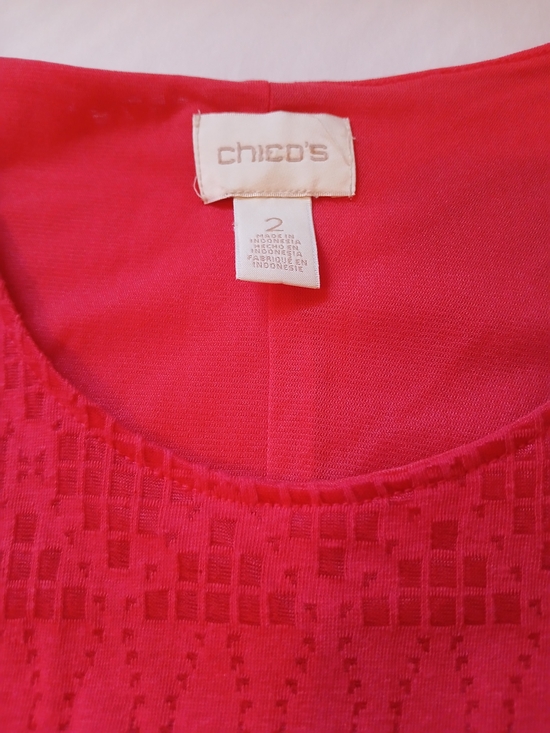 Chico's Dresses & Skirts - Chico's Size 12 Vibrant Textured Scoop Neck Maxi Dress
